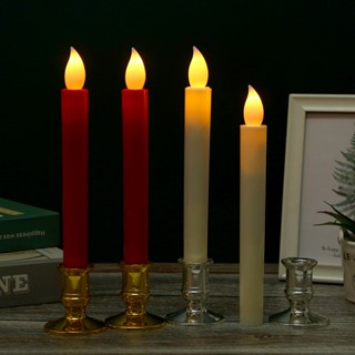  1 Cặp Đèn LED Nến_Nến Điện Tử Không Khói_2 Cây Nến Bằng Nhựa  Không Kèm Pin  