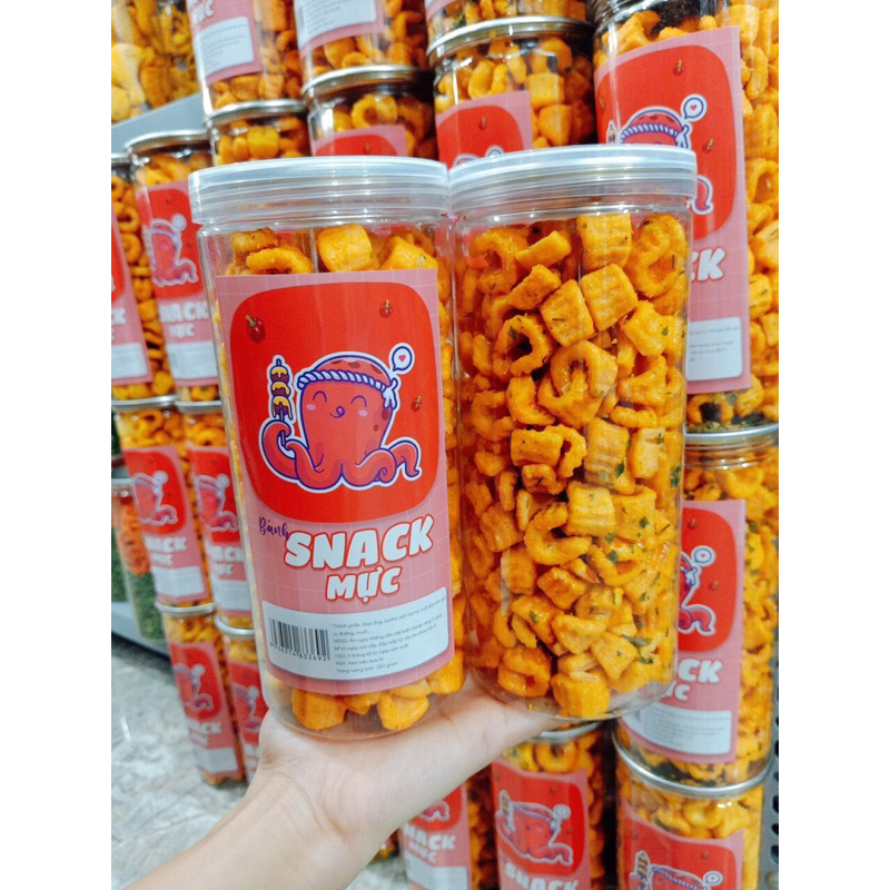 Snack mực hũ pet 250g
