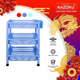 Kệ Chén, Bát Nhựa - 44cm x 31cm - 2 Tầng/ 3 Tầng/ 4Tầng - Cao Cấp KAZOKU - [KN]