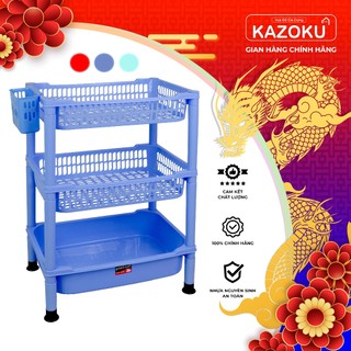 Kệ Chén Nhựa Có Mâm - Đựng Chén Dĩa -  44cm x 31cm - 2 Tầng/ 3 Tầng/ 4 Tầng - [KB]