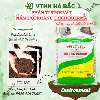 Chế phẩm men vi sinh nấm đối kháng Trichoderma Điền Trang (Túi 1KG) - Dùng để ủ phân, bón gốc và phòng ngừa nấm bệnh