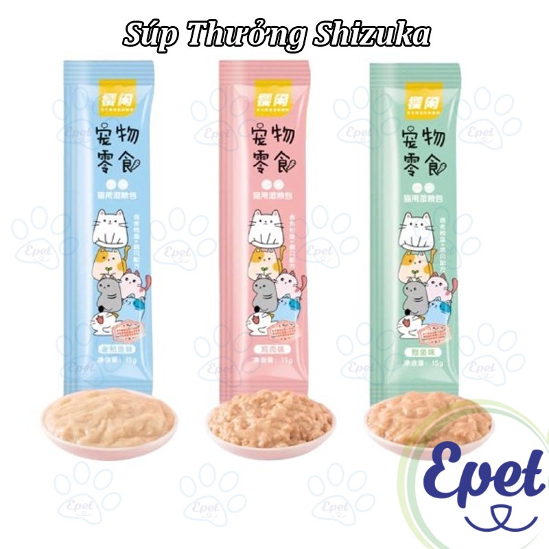 [Combo 10] Súp Thưởng Cho Mèo Shizuka Thanh 15 Gram