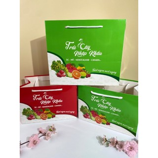 Túi giấy đựng hoa quả, đựng trái cây nhập khẩu size 5kg cho in nhanh DT