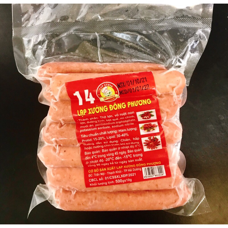 Lạp xưởng tươi 500g