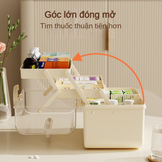 Hộp Đựng 3 Tầng Tiện Dụng Cho Gia Đình 🌏FREE SHIP🌎 Hộp Đựng Đồ Makeup/Nail Đa Năng (GDBT)