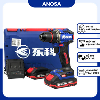 Máy khoan pin 21V DONGKE DGT 2101-10C 70Nm đầu kẹp 10mm autolock động cơ không chổi than