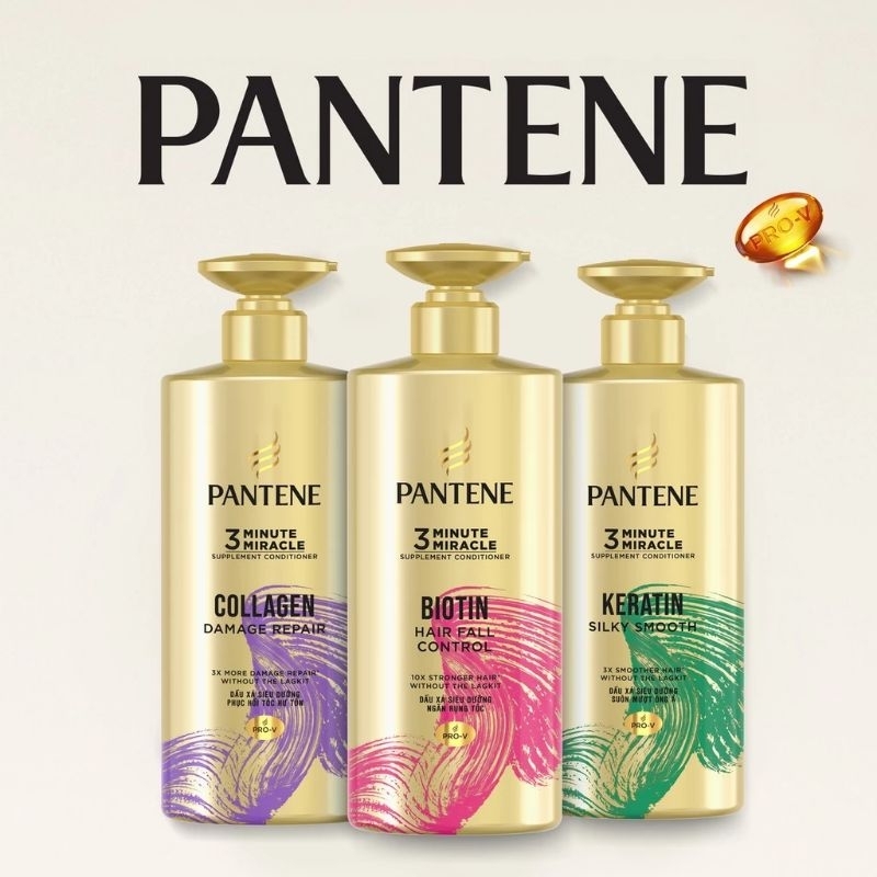 Dầu Xả Pantene 3MM 3 Phút Diệu Kỳ Chai 480ml