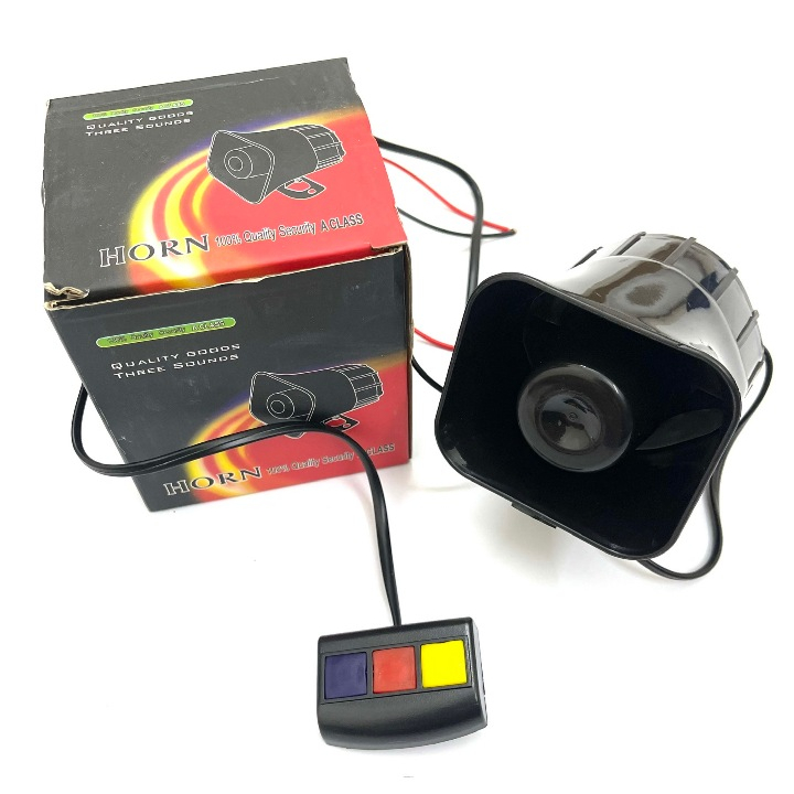 Còi Hú 113-Cứu Thương 3 Chế Độ Cực Hay-Âm Thanh Lớn Kèm Công Tắc Lắp Các Dòng Xe Máy-Xe Điện-Xe ô Tô