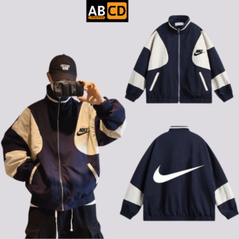 Áo khoác dù NIKE thu đông 2 lớp form rộng Áo khoác gió nam nữ  thời trang Hàn Quốc KD20 