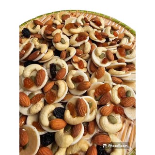 Bánh đồng tiền mix hạt Bánh ăn kiêng hỗ trợ giảm cân bánh ngũ cốc dinh dưỡng bánh healthy thuần chay