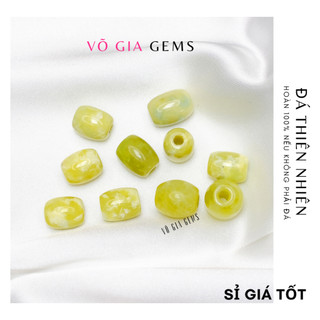 Lu thống màu vàng xỏ vòng tay chất liệu thiên nhiên VÕ GIA GEMS