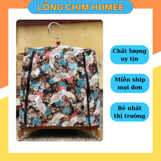 Áo lồng chim chào mào nhiều loại vuông đấu thái, đấu vuông cao, thái cao vải hoa loại 2 giá rẻ uy tín H19