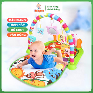  Thảm nhạc cho bé sơ sinh  Ảnh thật  nằm chơi có đàn đồ chơi vận động cho bé   Ảnh thật shop chụp  