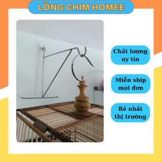 Móc treo lồng chim gắn tường chất liệu inox giá rẻ uy tín H9