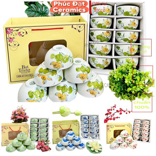Bát ăn cơm Bát đĩa gốm sứ ăn cơm canh gia đình Chén ăn cơm Bát con Nhiều mẫu hoa văn đẹp Gốm sứ Phúc Đạt