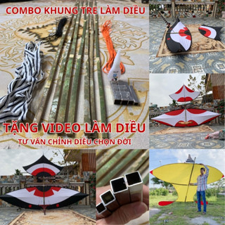  Combo hung diều sáo lắp ghép 1m 1m2 1m7 2m50 3m50 khung tre làm diều sáo đại trà mini giá rẻ nhất 