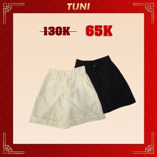 Quần Short Nữ Nhung Gân Form Rộng – Tuni Store