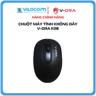 Chuột không dây v-dra k08 1600dpi siêu nhạy, tiết kiệm pin