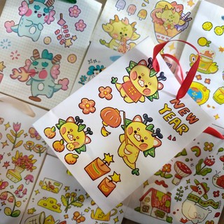túi giấy quà tặng 12x16x5cm quai ruy băng 🎀 DIN Store 🎀 giỏ đựng quà mỹ phẩm và phụ kiện