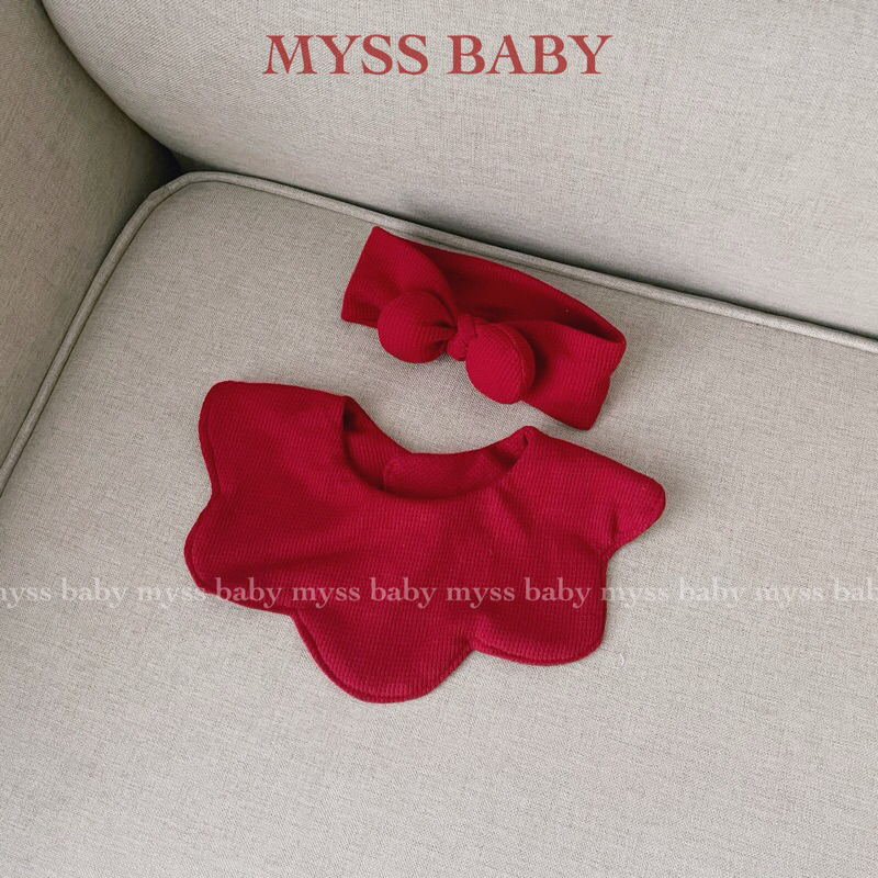 Yếm cho bé, phụ kiện tone đỏ Noel, Tết