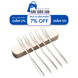 Dĩa ăn hoa quả inox đầu 2 răng - dĩa ăn hoa quả inox cao cấp