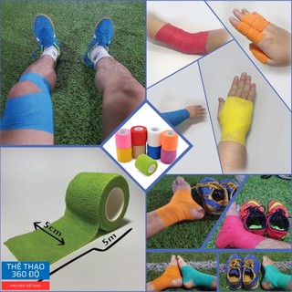 (Combo Hộp 12-24-32 Cuộn) Băng Cuốn Tự Dính, Băng Cuốn Cao Su Non, Băng Keo Thể Thao Chống Chấn Thương(5cm*4.5m )
