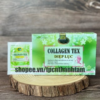 (GÓI) COLLAGEN TEX DIỆP LỤC hỗ trợ làm đẹp da, trắng sáng da, giảm nám, mờ thâm - Hộp 60 viên