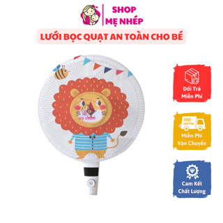Lưới bọc quạt hình thú ngộ nghĩnh có dây rút rất tiện lợi