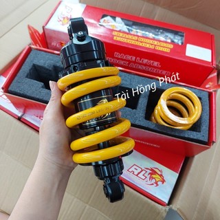 Phuộc redleo mẫu new 2024 dành cho ex150, ex155, ex135 hàng boss thân đen, ty phuộc đen