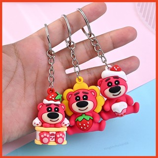 Móc khoá gấu dâu lotso cute xinh xắn thiết kế đẹp mắt nhiều mẫu lựa chọn