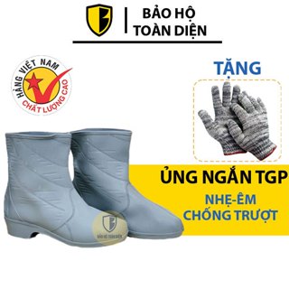 [TẶNG GĂNG KHI MUA 2 ĐÔI] ỦNG CAO SU THẤP CỔ TGP _ CHỐNG NƯỚC & TRƯỢT, ĐI MƯA, LÀM VƯỜN