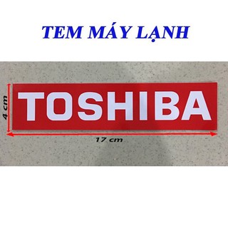 Tem máy lạnh toshiba đỏ cao cấp