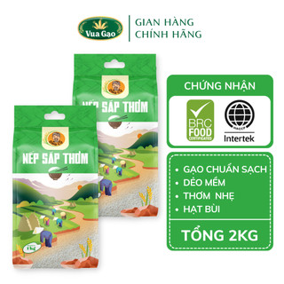 Combo 2 túi gạo nếp sáp thơm túi 1kg