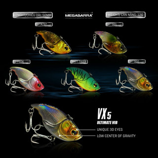 Mồi Câu lure V5 lurefan (12g / 50mm) chuyên săn lóc,vược bông,chuối ĐỒ CÂU CHA GIÀ VLOGS