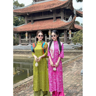 Áo dài Gấm suông, áo dài cách tân Gấm Thượng Hải xuông, đủ màu. Áo dài thiết kế