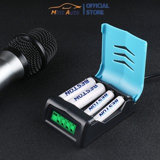 Bộ sạc pin beston c9001 sạc nhanh có màn hình lcd tự ngắt khi sạc đầy thông minh