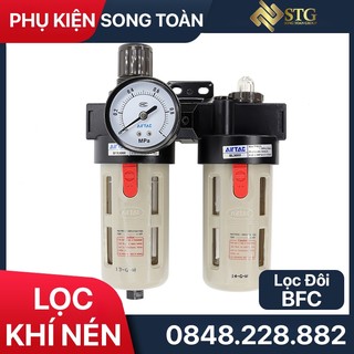 Bộ lọc đôi khí nén airtac bfc, lọc đôi tách nước airtac afc, bfc 13 17 21