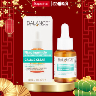 Serum Ngừa Mụn Mờ Thâm Balance Active Formula Niacinamide 15% Blemish Recovery 30ml