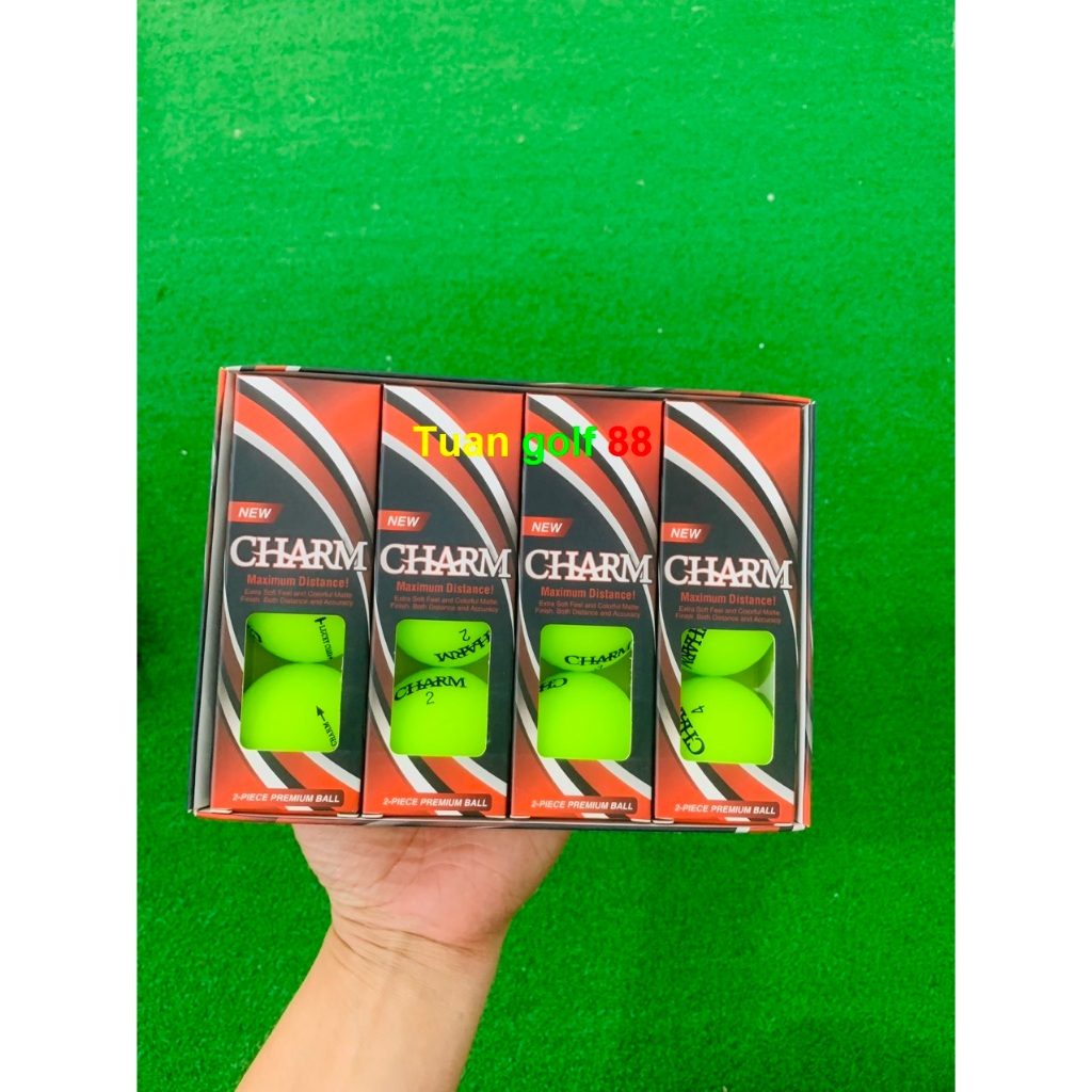 bóng golf CHARM - bóng gôn- bóng golf chính hãng,golf ball- bóng golf hộp 12 quả