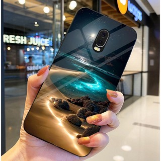 Ốp Lưng SAMSUNG J7 PLUS/ J7+ Mặt lưng kính tráng gương, thiết kế thiên hà