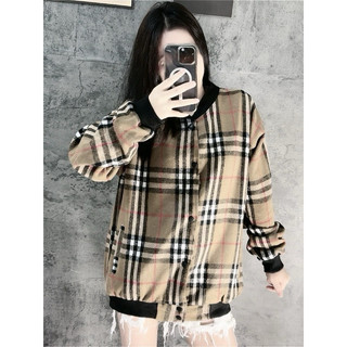 áo bomber dạ kẻ bbr