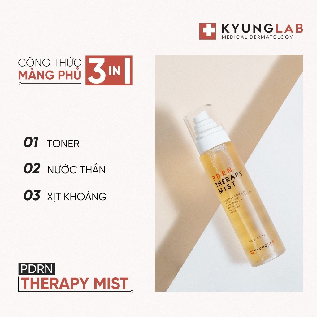 Xịt khoáng KyungLab Pdrn Mist chiết xuất tế bào gốc cá hồi thúc đẩy tế bào