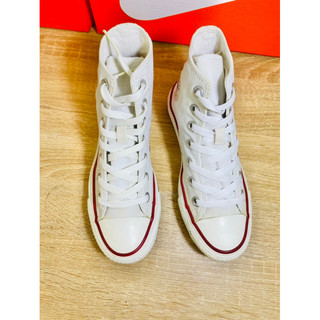 Giày converse classic màu trăng cổ cao size 35( real 2hand)