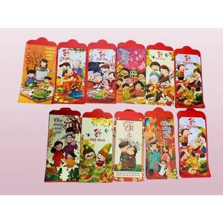 Combo 3 Bao lì xì truyền thống tết 2024