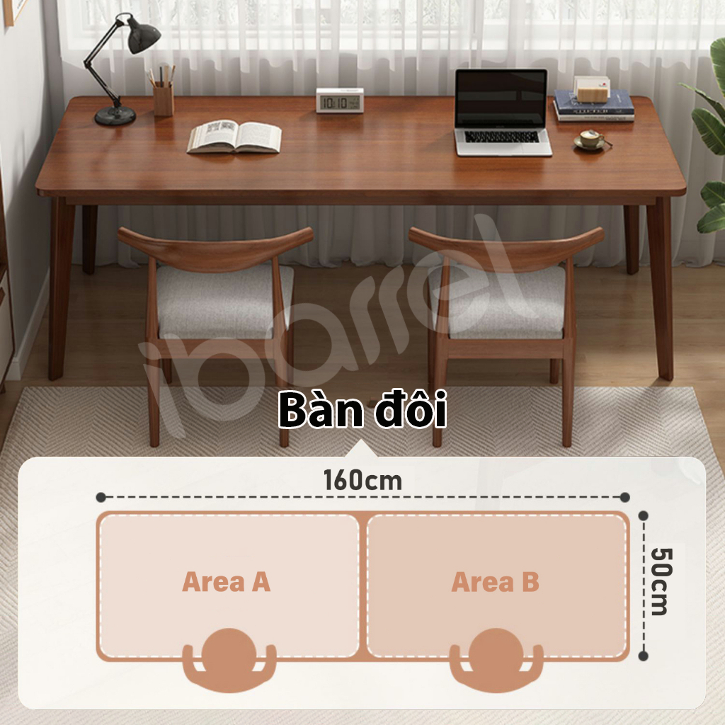 160CM Bàn dài Văn Phòng Bàn Sinh Bàn Học Đôi Giá Rẻ Bàn Học Bàn Ăn | BigBuy360 - bigbuy360.vn