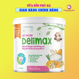Bột ăn dặm delimax các vị rau củ quả tổng hợp, gạo sữa hạt sen bí đỏ