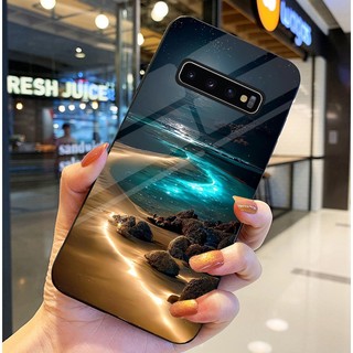 Ốp Lưng SAMSUNG S10, S10 PLUS/ S10+, S10E, S10 5G Mặt lưng kính tráng gương, thiết kế thiên hà
