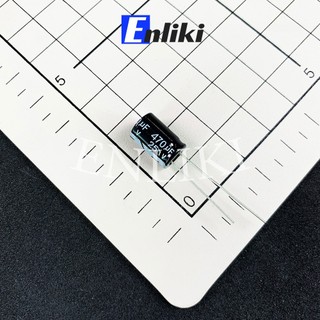 2 chiếc tụ 470uf 25v kích thước 8x12mm