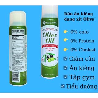 [ Date 07/26 ]  Dầu xịt oliu ăn kiêng 0 Calo eat clean, keto, gymer Member's mark 198g- olive oil