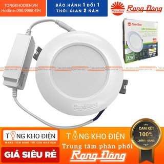 [CHÍNH HÃNG] Đèn LED downlight âm trần đổi màu 7W khoét lỗ 90mm Rạng Đông